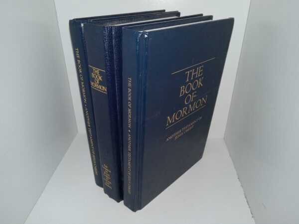 3 Book of Mormons with Different Publishing Dates (1989, 2000, 2019)