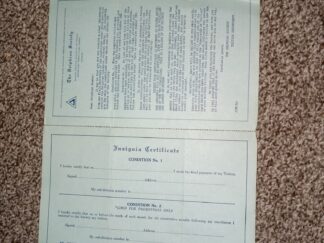 The Delphian Society Insignia Certificate