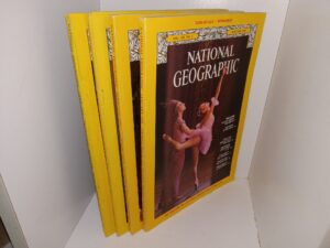 4 Issues of National Geographic Magazine from the Year 1978