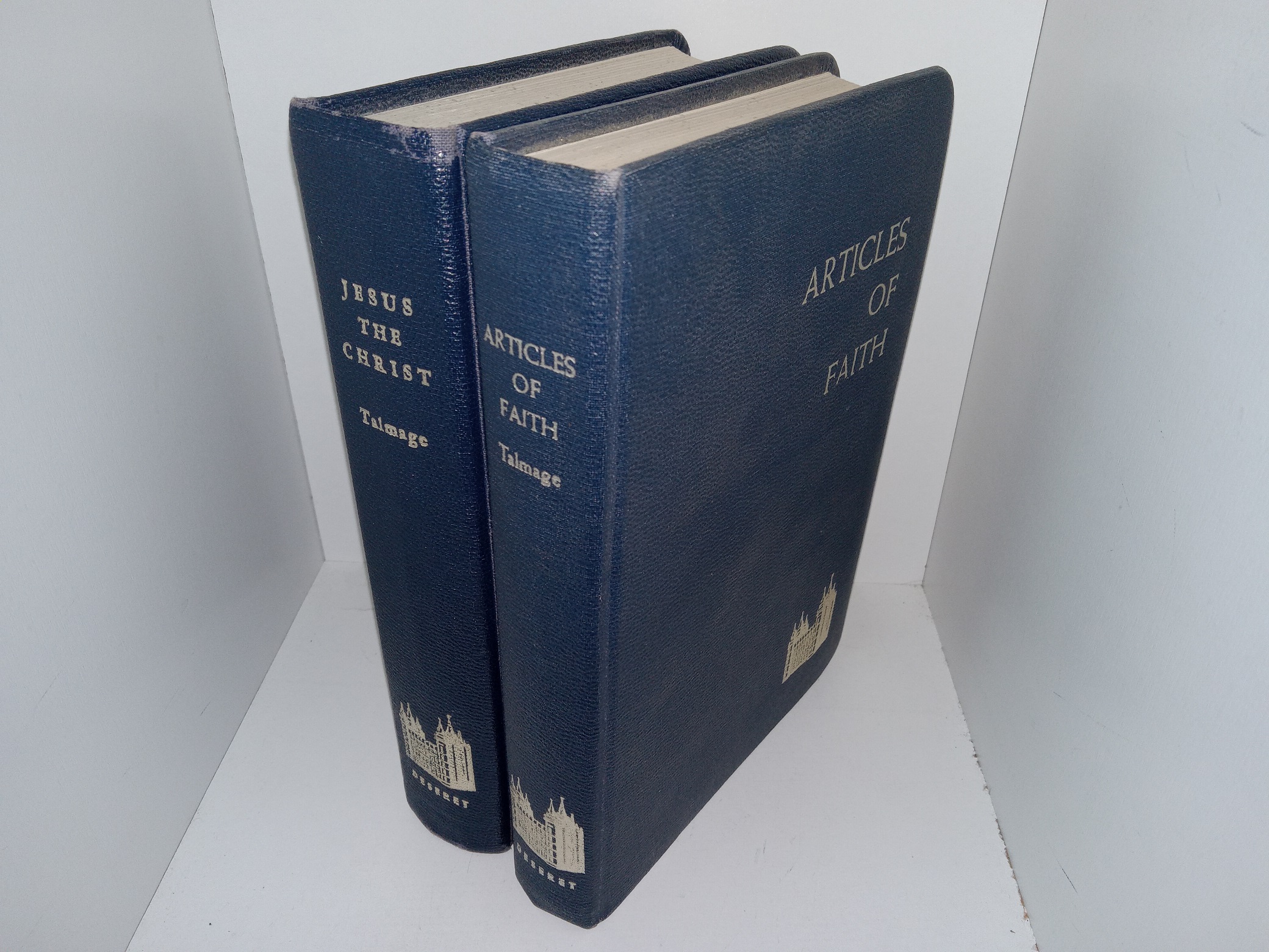 2 LDS Books by James E. Talmage in Vinyl: Jesus the Christ / Articles of Faith (See Details)