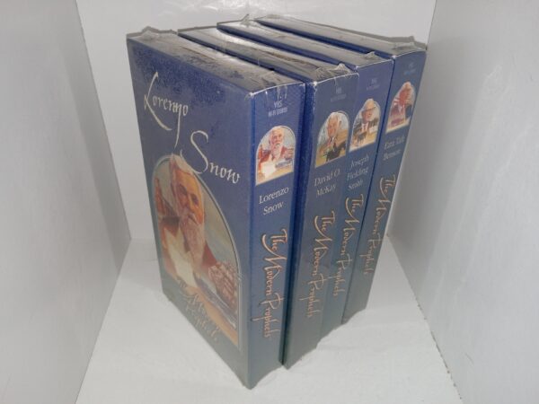 4 New LDS VHS Tapes: The Modern Prophets: Lorenzo Snow / The Modern Prophets: David O. McKay / The Modern Prophets: Joseph Fielding Smith / The Modern Prophets: Ezra Taft Benson (See Details)