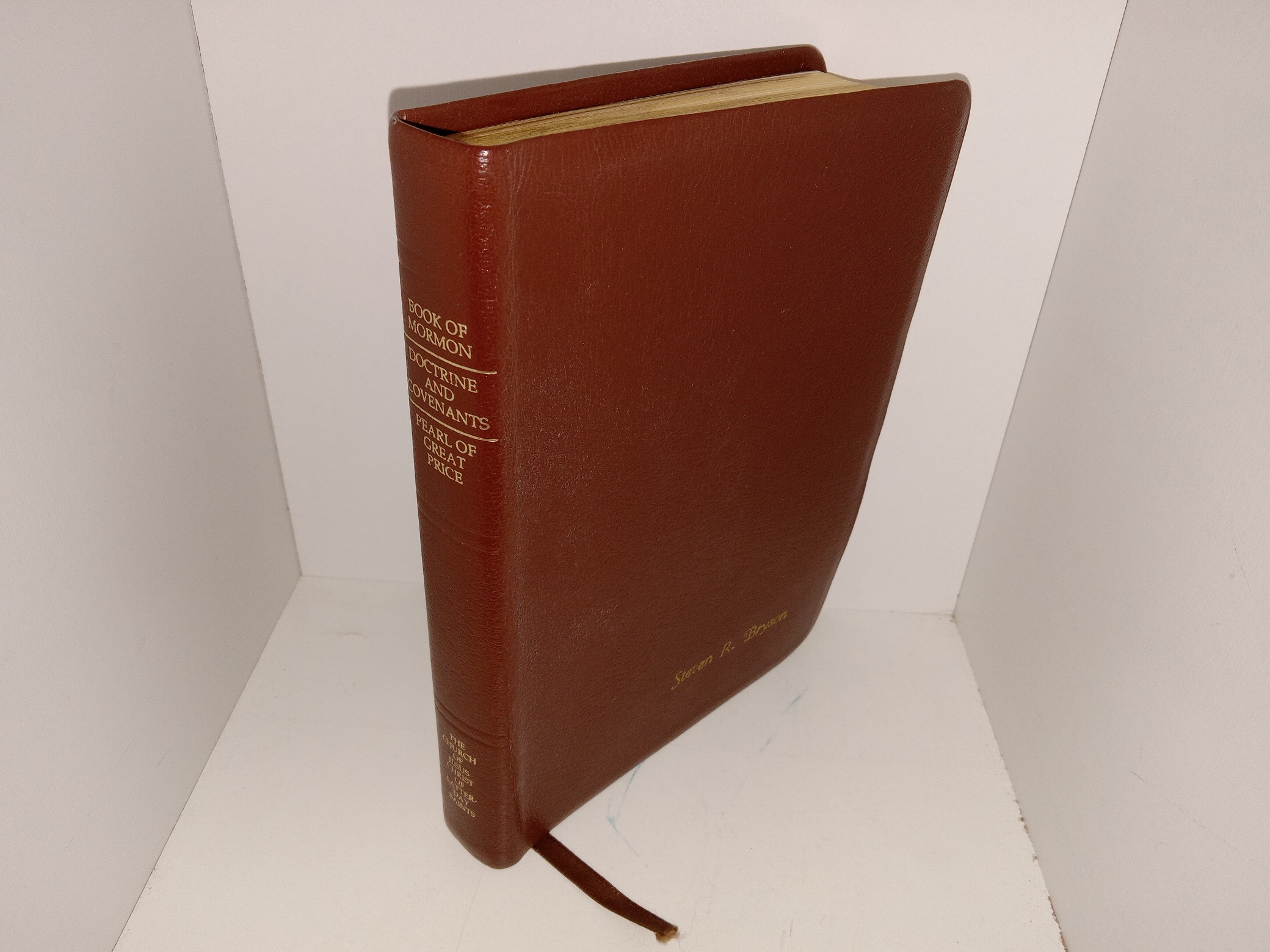 LDS, Brown Leather, Triple Combination (1998)