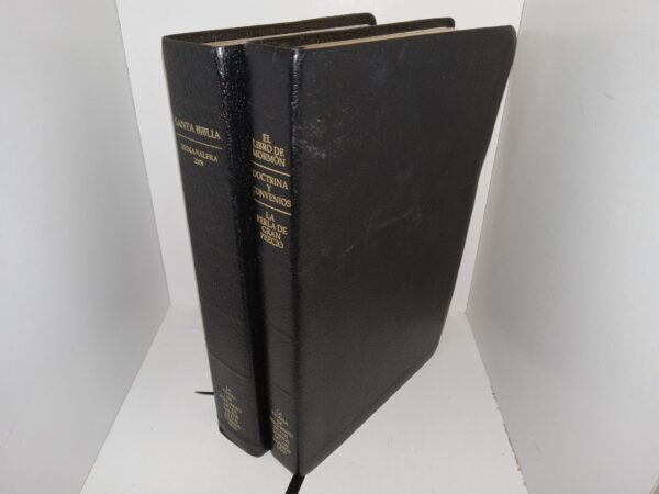 LDS, Spanish, Black Vinyl Triple Combination and Holy Bible: King James Version (2009, 2015)