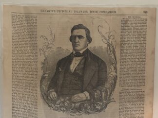 2-Page clipping from Gleason's Pictorial Newspaper from June 3, 1854 with article about Brigham Young and the Mormons