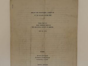 Pamphlet on Geology and Hydrothermal Alteration of the Bingham Copper mine May 10, 1952