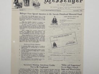 The Messenger: No. 11, November 1956