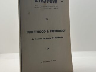 Ensign Vol 1 No 11 January 1963 Priesthood and Presidency