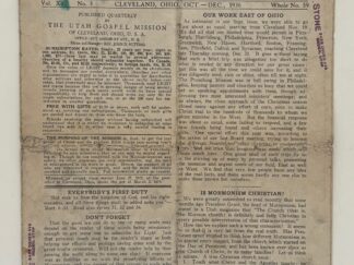 Light on Mormonism Vol XV No 3 Oct – Dec, 1936