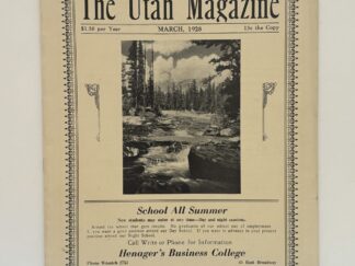 Utah Magazine March 1928