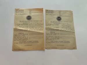 1945- Novemeber and December Rapport