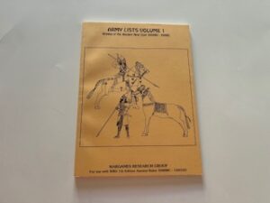 1984-Army Lists Volume 1: Armies of the Ancient Near East 3000BC- 500BC- Wargames Research Group
