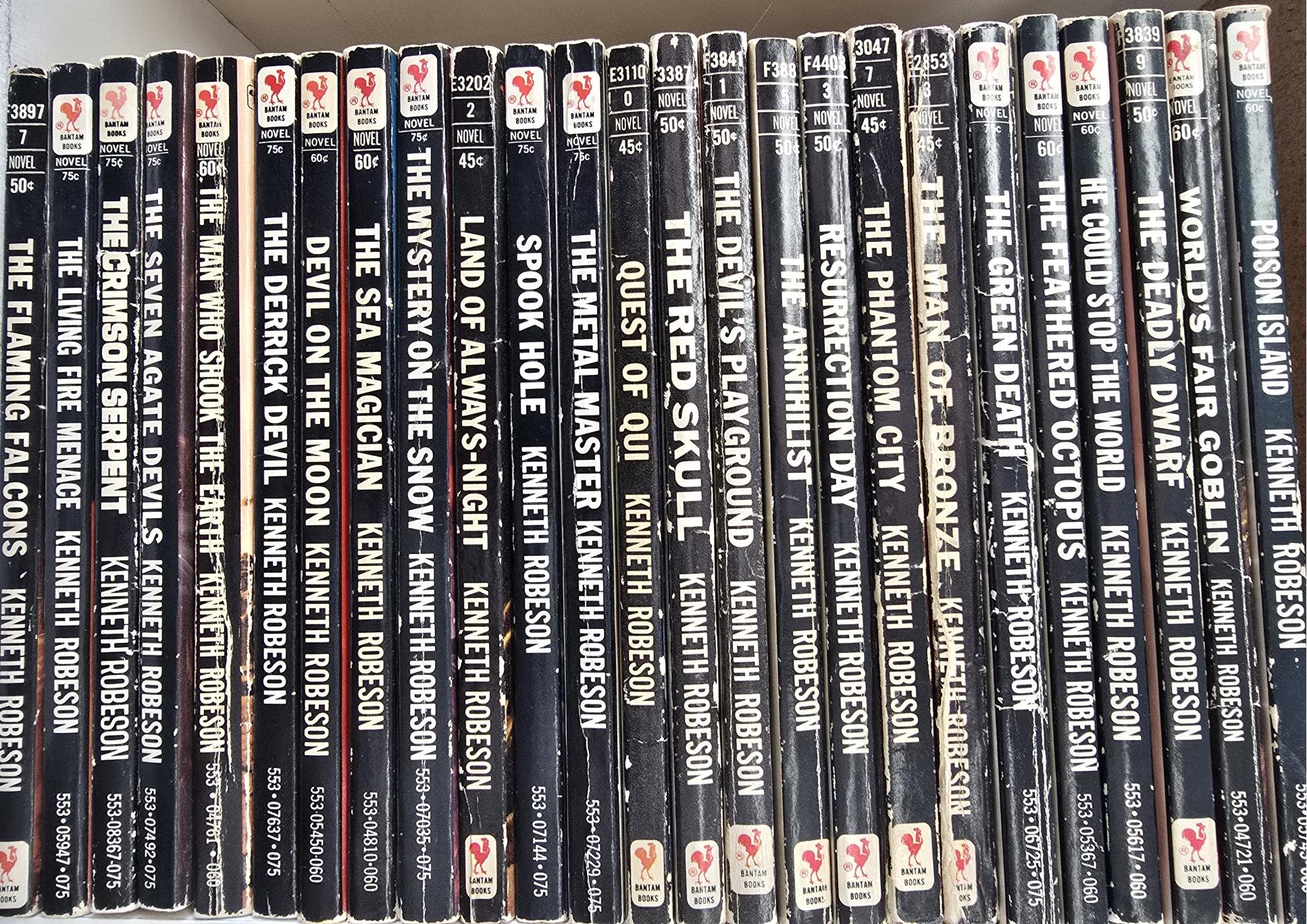 Collection of 52 Paperback Books — Doc Savage Books