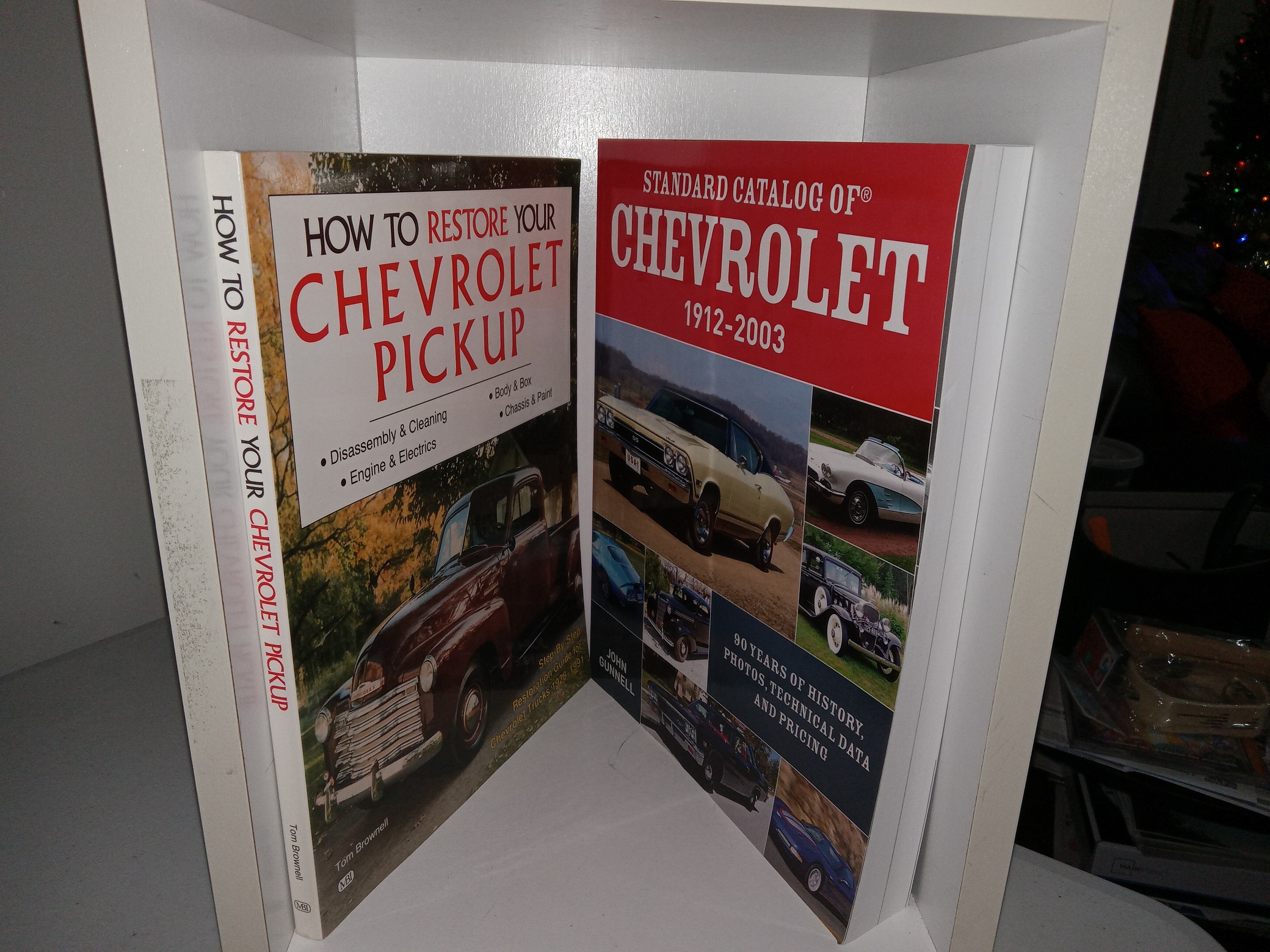 2 Automotive Books: How to Restore your Chevrolet Pickup: Step-By-Step Restoration Guide for Chevrolet Trucks, 1928-1991 / Standard Catalog of Chevrolet, 1912-2003: 90 Years of History Photos, Technical Data and Pricing (See Details)