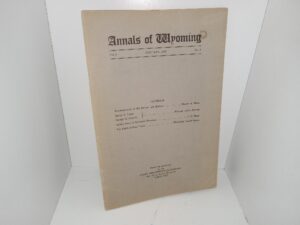 Annals of Wyoming: vol. 3, No. 3, January, 1926 (1926)