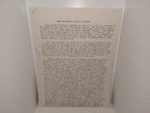 Mary Elizabeth Rollins Lightner (20 Page Typed & Stapled Biography) (Unknown Publishing Date) ~ Unknown Author