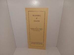 Training of Youth (Pamphlets) (1959) ~ by President David O. McKay