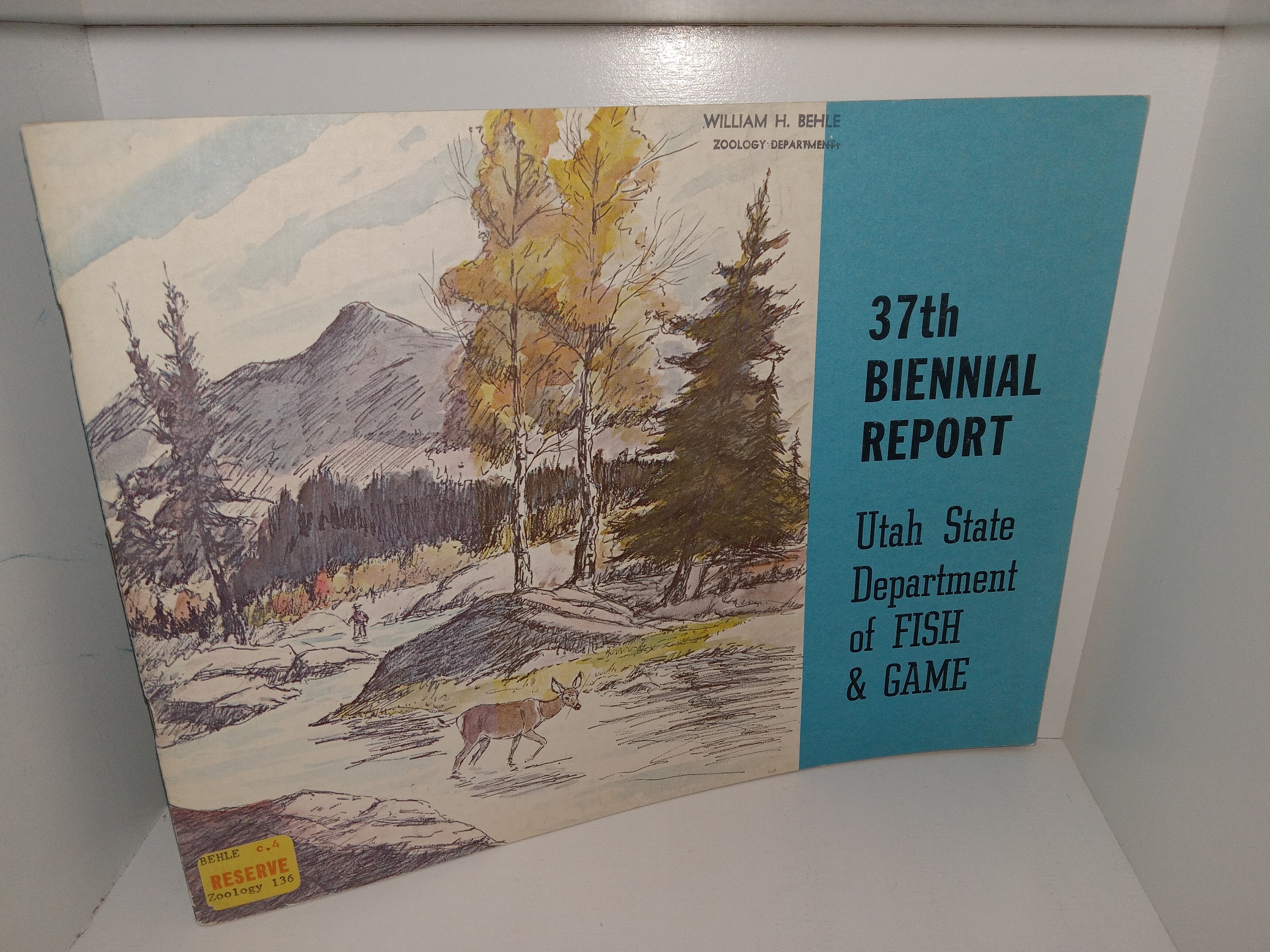 37th Biennial Report: Utah State Department of Fish & Game (1966)