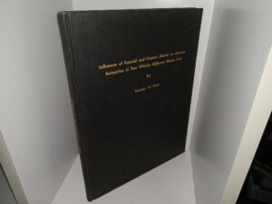 Influence of Rainfall and Organic Matter on Atrazine Retention in Two Widely Different Illinois Soils (1964) ~ by Stanley W. Ehler