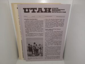 4 Issues of Utah State Historical Society Newsletter (See Details)