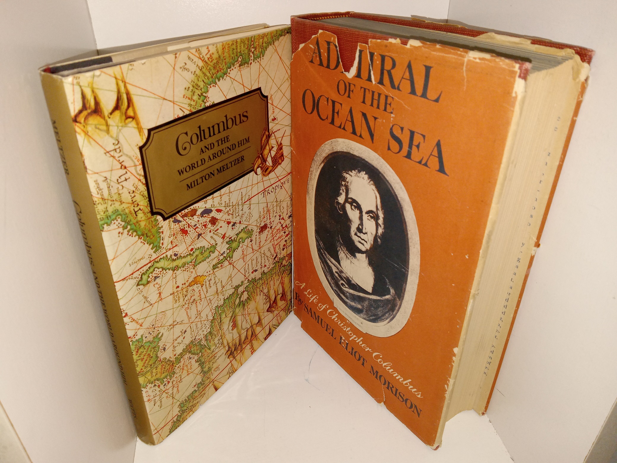 2 Books about Christopher Columbus: Columbus and the World Around Him / Admiral of the Ocean Sea: A Life of Christopher Columbus (See Details)