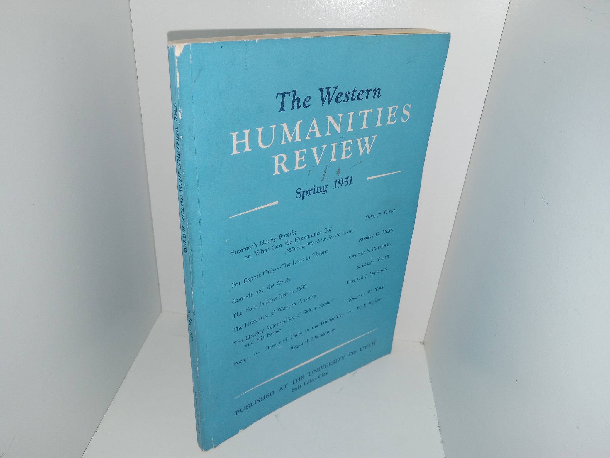 The Western Humanities Review: Vol. 5, No. 2, Spring 1951 (1951)