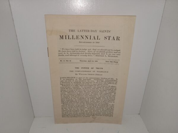 The Latter-day Saints’ Millennial Star: Vol. 96, No. 17, Thursday, April 26, 1934 (1934)