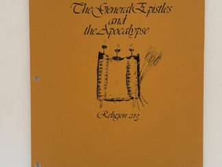 The General Epistles – Religion 213 (1968)