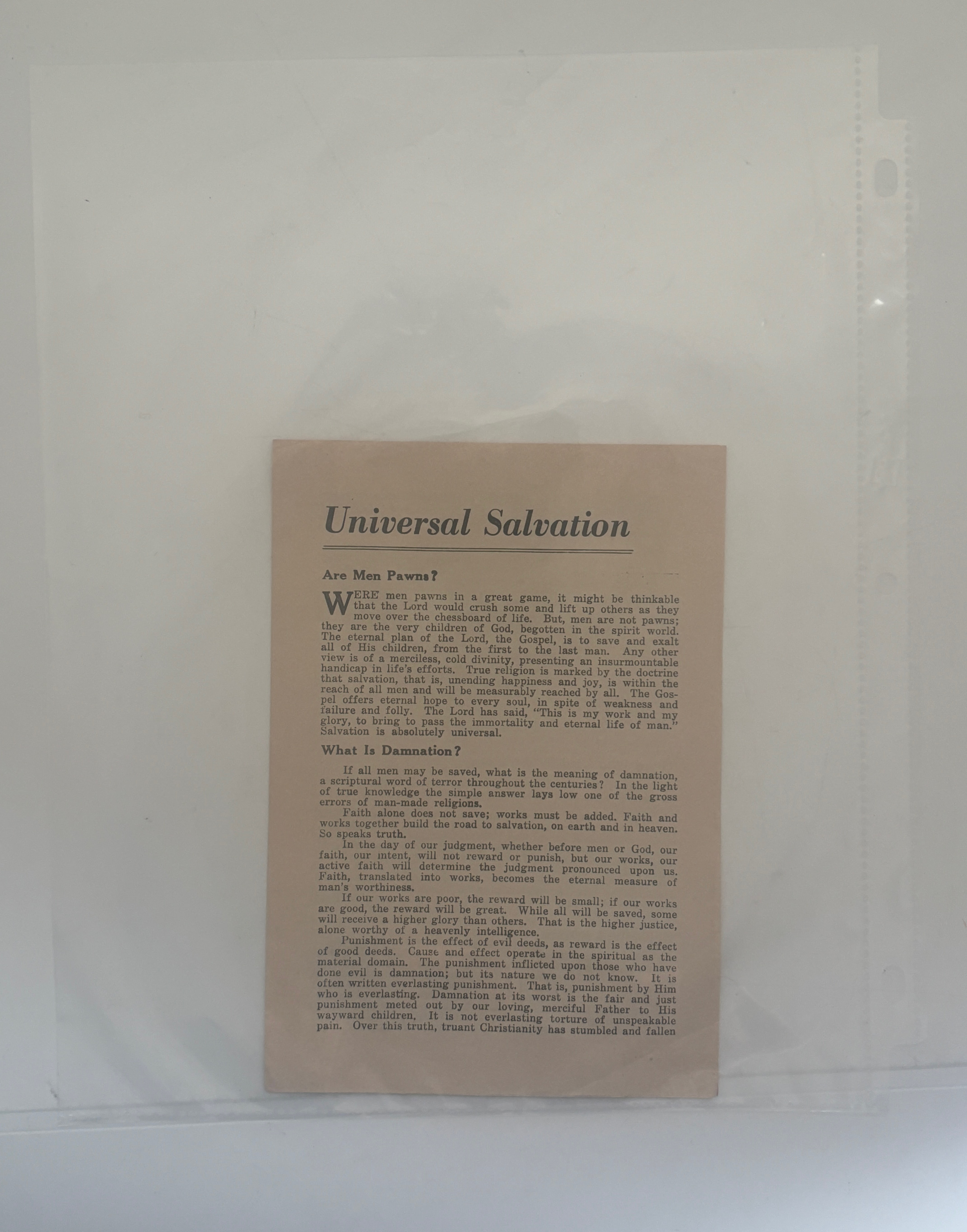 Universal Salvation: Centennial Series #11- John A. Widtsoe