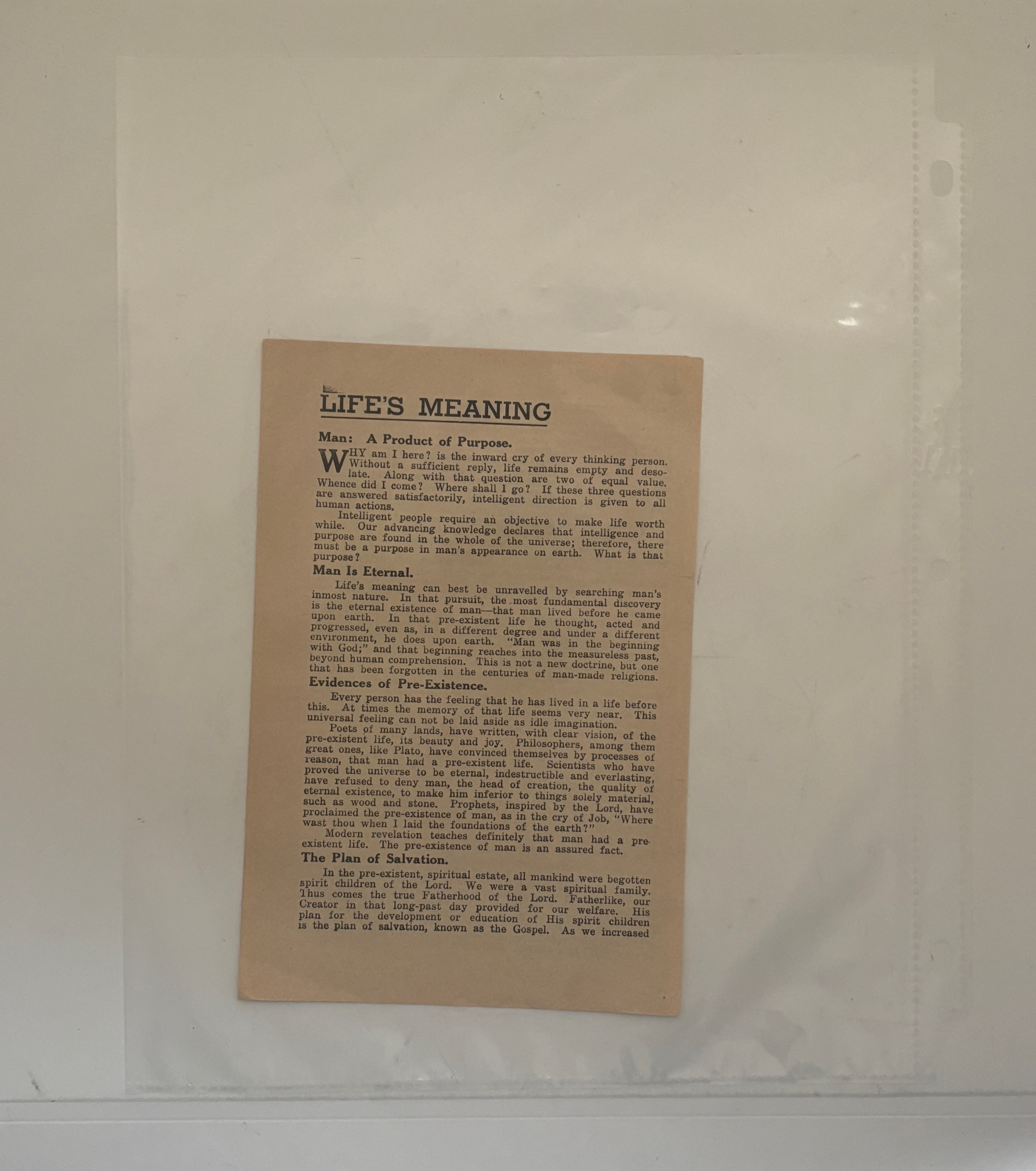 Life’s Meaning: Centennial Series #7- John A. Widtsoe