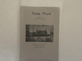 Camp Floyd, Utah historical pamphlet