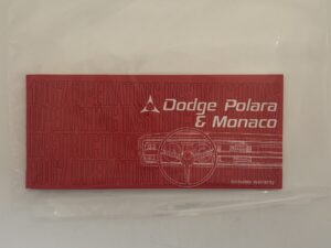 Dodge Polara and Monaco 1967 Operating Instructions