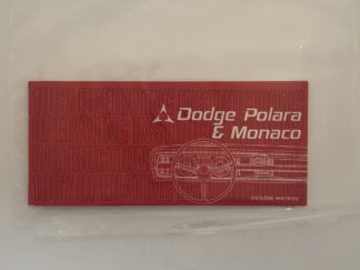 Dodge Polara and Monaco 1967 Operating Instructions