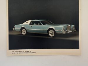1976 Lincoln Continental Mark IV Givenchy Limited Edition Model photo