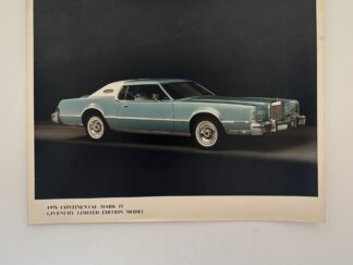 1976 Lincoln Continental  Mark IV Givenchy Limited Edition Model photo