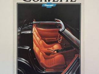 1980 Corvette Information Poster