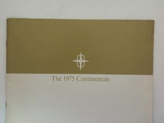 1975 Lincoln Continental marketing booklet