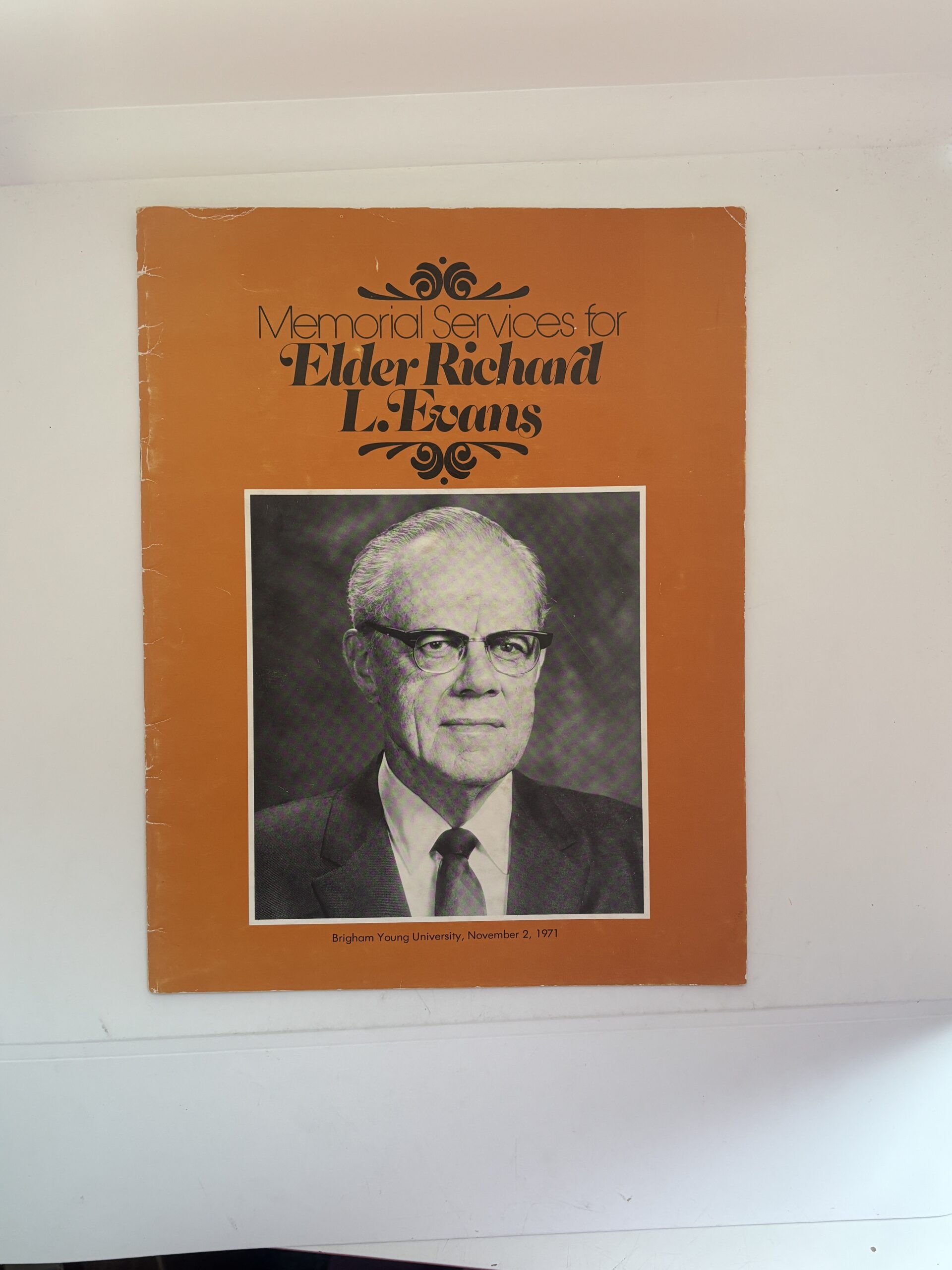 Memorial Services for Elder Richard L. Evans – November 2, 1971