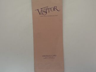 Utah Visitor magazine 1983 advertising rate card