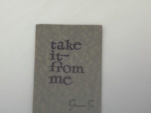 Take It From me (1922) by Coleman Cox