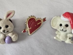 3 Pins: 1 for Christmas, 1 for Easter, and 1 for Valentine’s Day