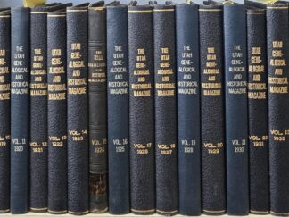 Utah Genealogical & Historical Magazine --- 1910-1940 --- Volumes 1 - 30 --- 30 Volume Set