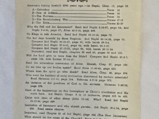 Single Sheet [Broadside] --- A Few Interesting Book of Mormon References
