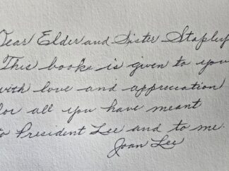 1974 -- Stand Ye In Holy Places -- by Harold B. Lee --- Inscribed and Signed by President Lee's Wife Joan