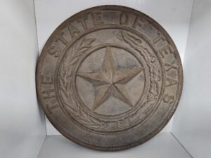 5.5 lb Metal Star — The State of Texas — 9″ Diameter