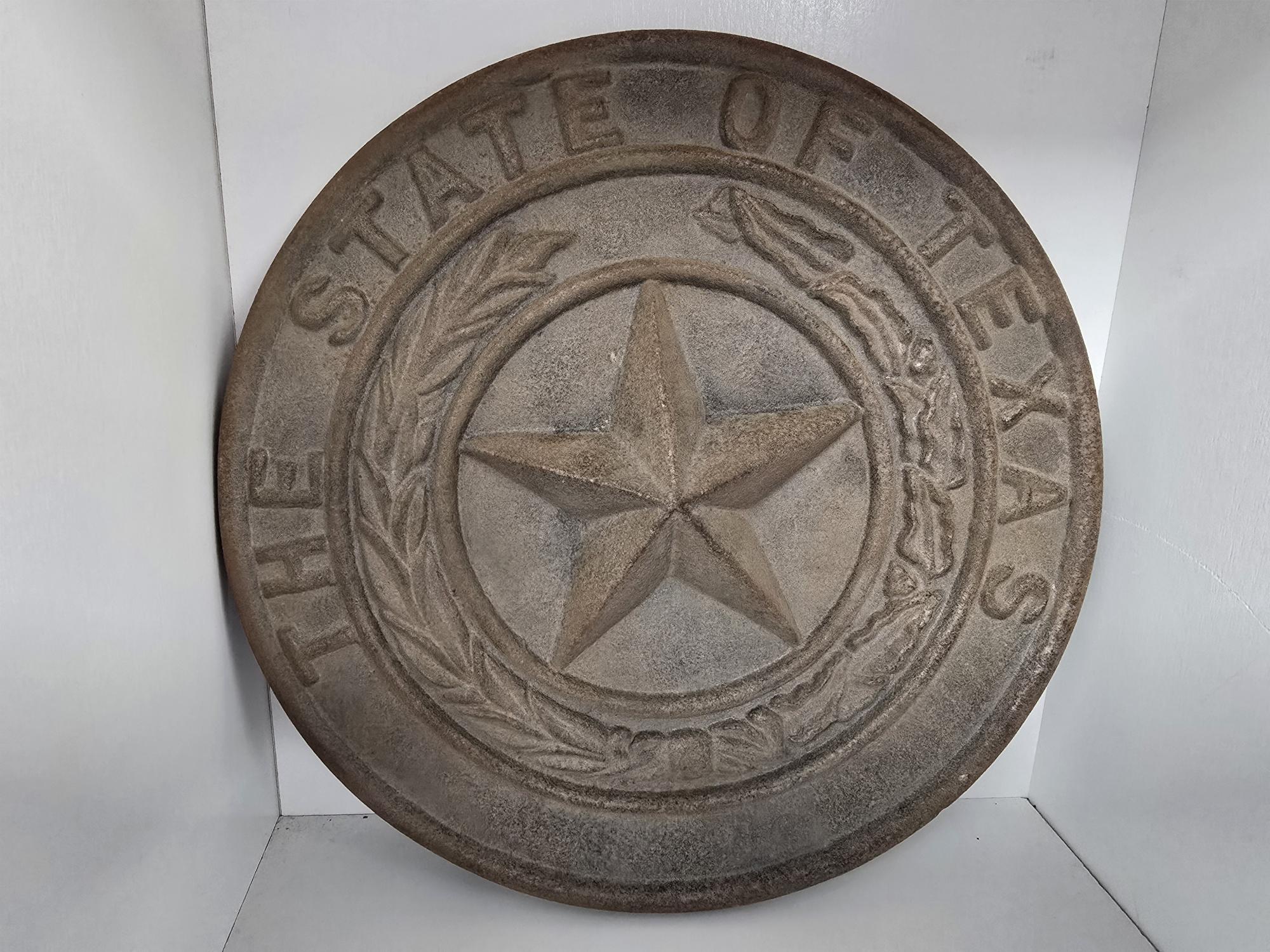 5.5 lb Metal Star — The State of Texas — 9″ Diameter