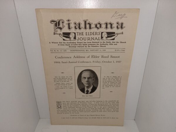 Liahona: the Elders’ Journal: Vol. 35, No. 15—1091, Independence, MO., January 11, 1938 (1938)