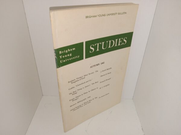 Brigham Young University Studies: Vol. 5, No. 1, Autumn 1962 (1962)