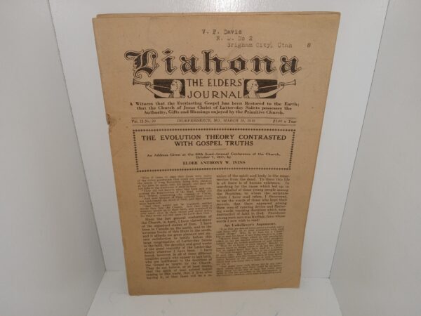 Liahona: the Elders’ Journal: Vol. 15, No. 38, Independence, MO., March 19, 1918 (1918)
