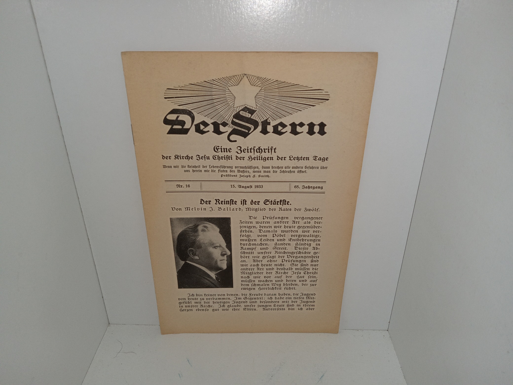 Der Stern: No. 16, 15, August 1933 (German: The Star: No. 16, 15, August 1933) (1933)