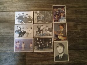 9 Assorted Beatles Cards